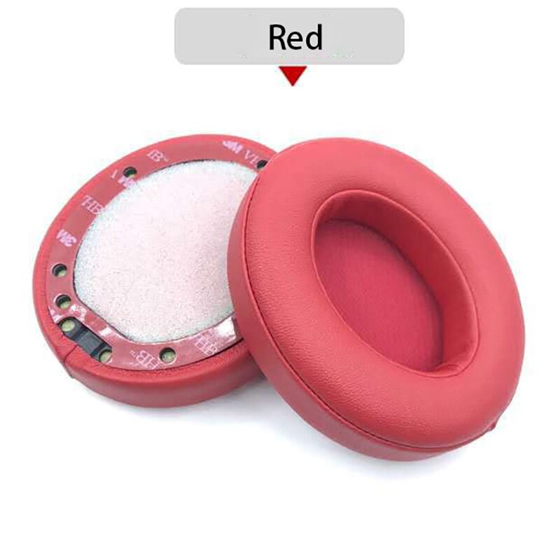 Udskiftning af ørepuder puder ørepuder pleje hovedtelefon til beats by dr dre studio 2.0 studio 3 b0500 b0501 trådløst headset: Rød