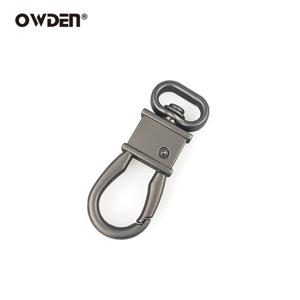 Owden läder push gate krokar metall svängbara snäppar hårdvara tillbehör