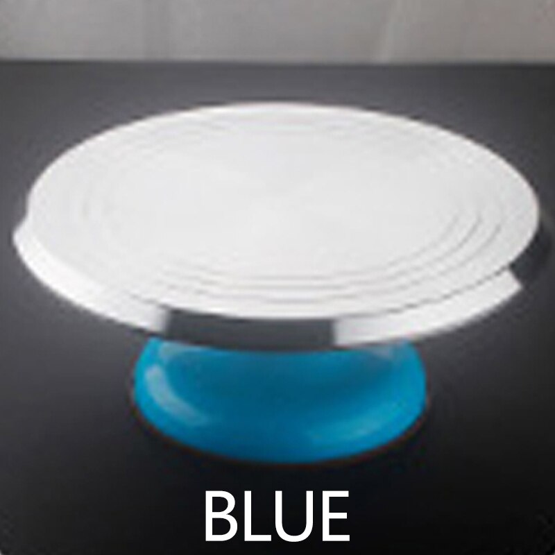 Rejilla para repostería giratoria de aleación de aluminio de 8 10 12 14 pulgadas, Decoración de Pastel para cocina, suministros, herramientas para hornear: blue 12 inch