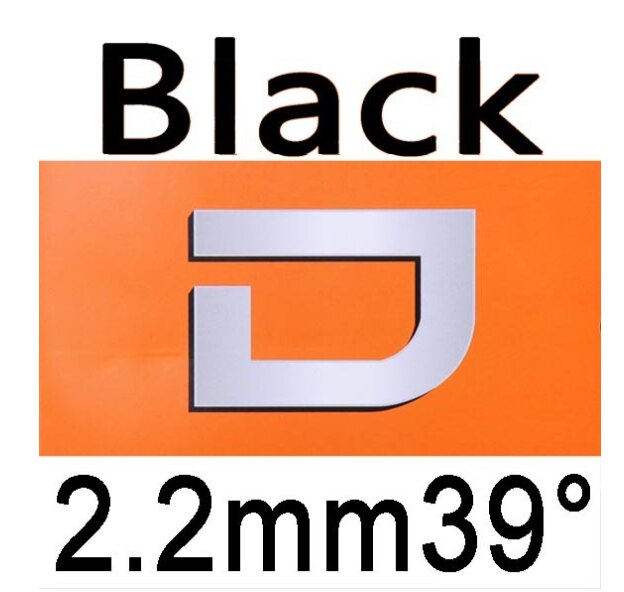 Dianchi-Goma de tenis de mesa versión D, tuneado de fábrica, con esponja como NEO nacional hurricane 3: Black H39 2.2mm