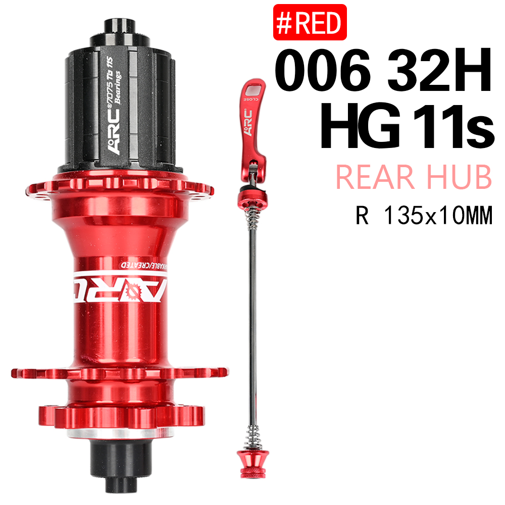 Nanlio Bicycle Hubs ARC 006 Mountain Bike Hub - NBK Bearing Aluminum Alloy Hub for 8-12 Speeds | Available in 32/28/36 Holes: plum