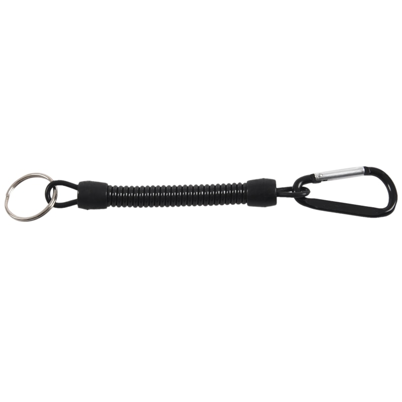 Sleutelhanger, Met Karabijnhaak En Spiraal Kabel, 13 Cm, Liep Kleur: Default Title