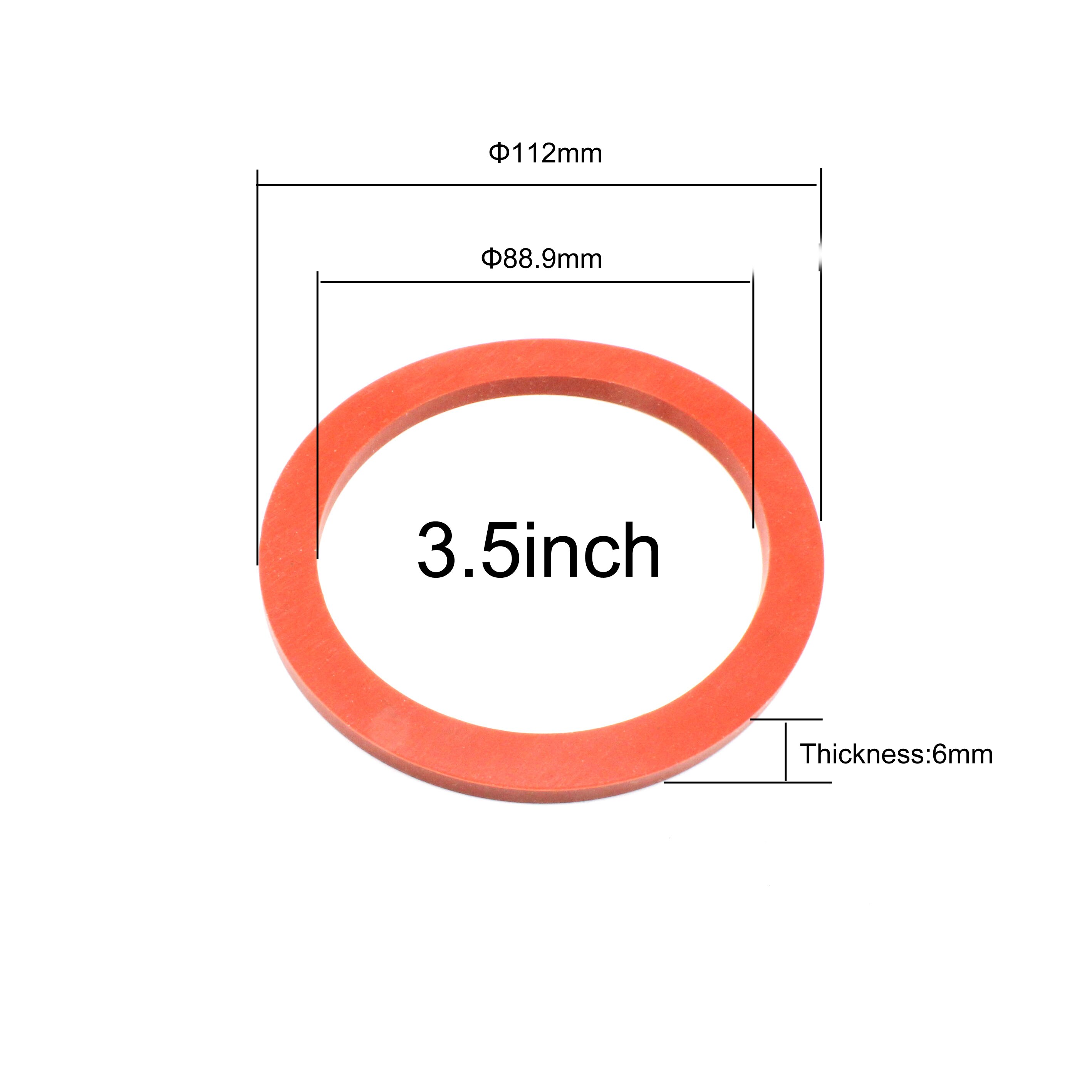 High Temperature Casting Gasket 3.5inch Heat Resistance Silicone Gaskets Vacuum Casting Machine Accessories: 3.5inch