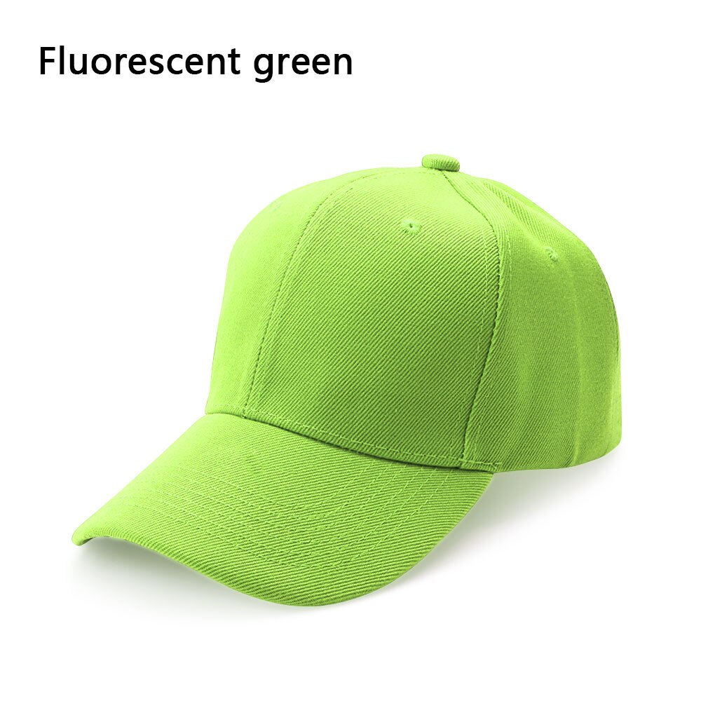 Unisex verstelbare zonnehoed met klep, top, luchtkappen voor mannen, dames, golfzonnekleppen, hardloophoed, zomerzonbeschermingshoeden: Fluorescerend groen