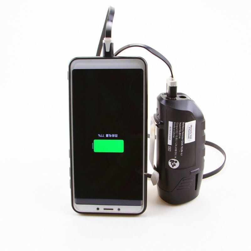 USB Adapter Ladegerät Halfter Ersatz Für BOSCH Professionelle Li-Ion Batterie 10,8 V/12V BHB120 S25 19