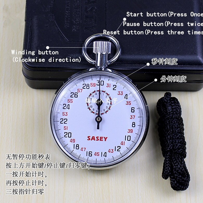 Mechanical Stop Clock Stopwatch Timing 0.1s Physics Teaching Instrument Mechanical Clock Stopwatch Physics Experiment Timer