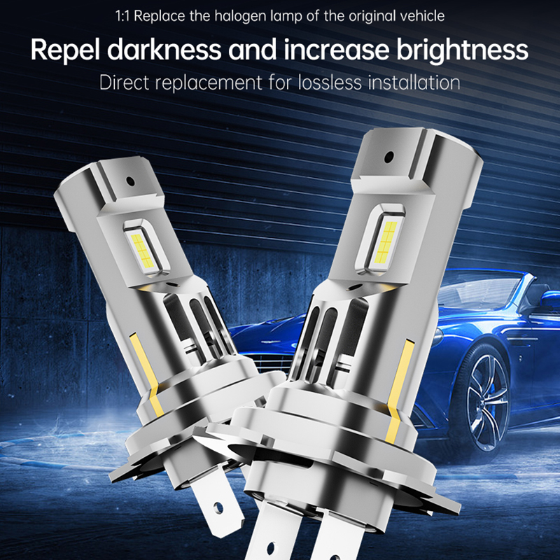 2 Stücke 20000LM H1 LED-scheinwerferlampe H1 LED CSP Canbus LED Nebelscheinwerfer Lüfterlos Drahtlose Mini-Größe Autolampe 12 V 6000 K Weiß