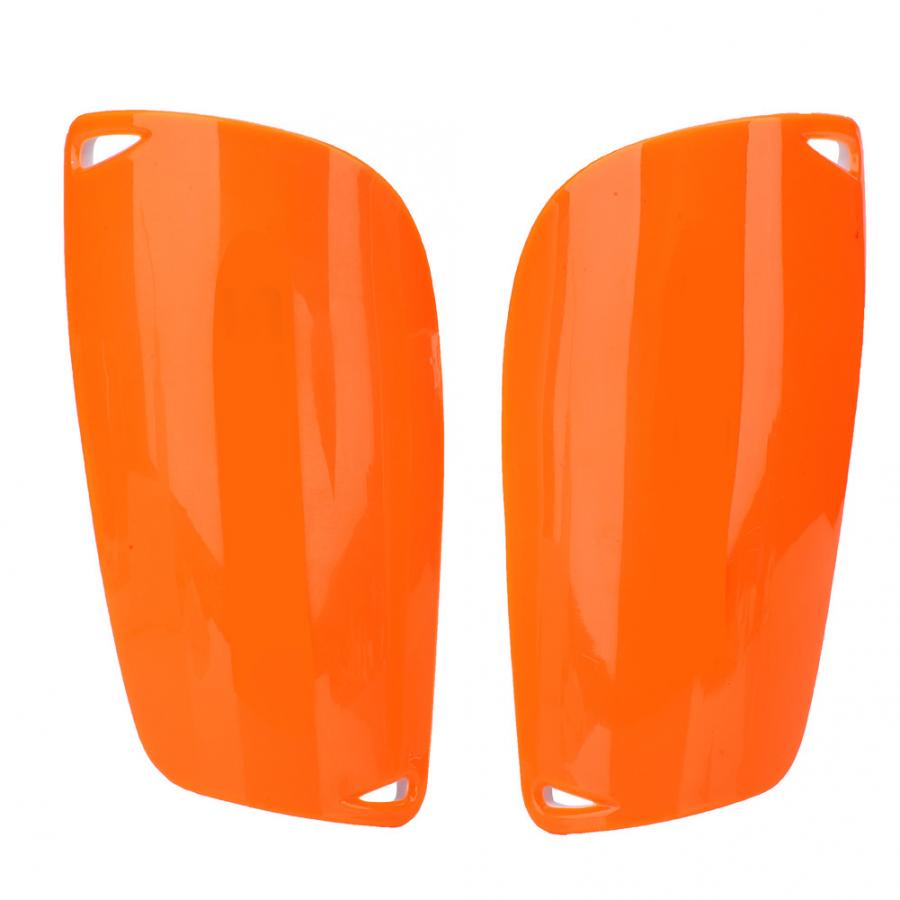 1 Paar Fußball Schienbein Wachen Pads Pro Erwachsene / Kinder Fußball Schienbein Pads Bein Ärmel Fußball Schienbein bewachen Erwachsene Knie Unterstützung Schienbein Wachen: Orange / S