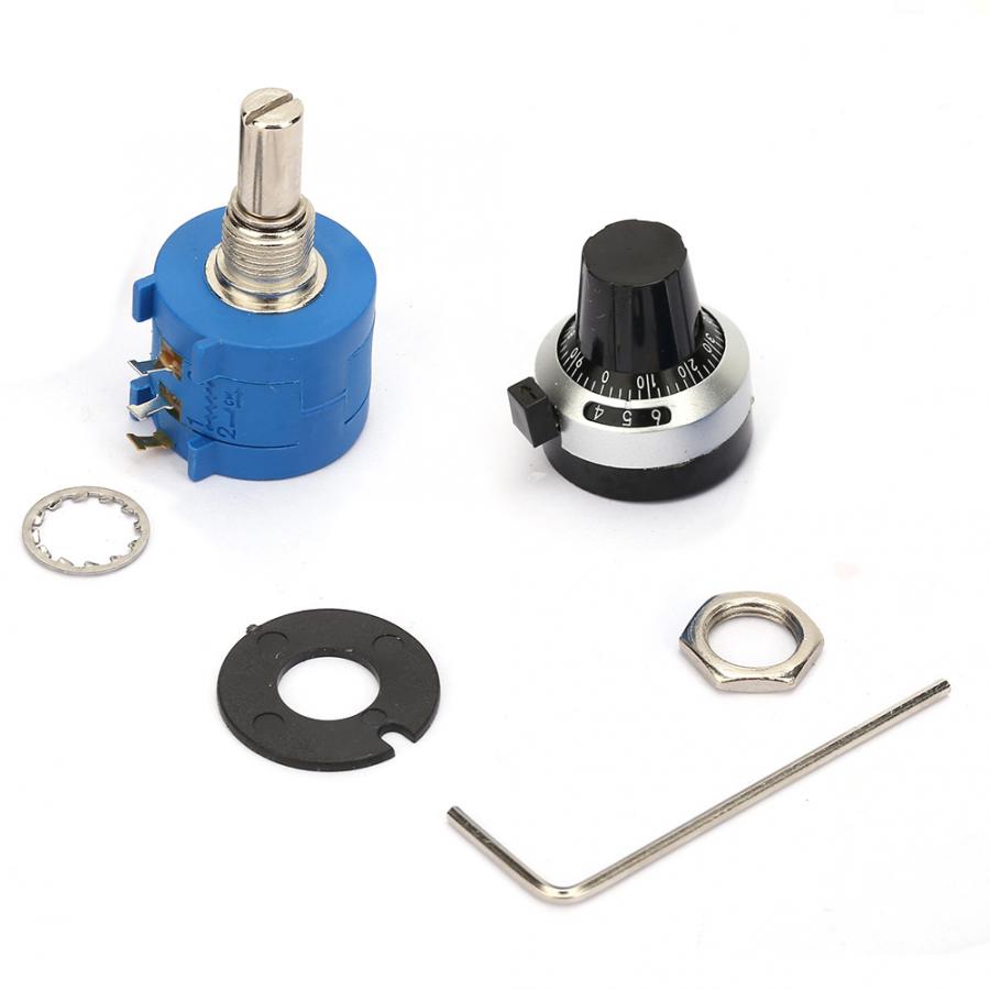 3590S-2-501L 2W Wirewound 500ohm Adjust Digital Control Switch Variable Resistor Knob Rotate Potentiometer Kit