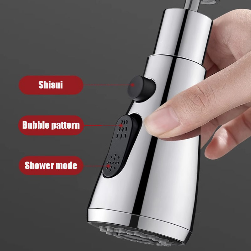 Küche Waschbecken Wasserhahn Bubbler Düse Universal- 720 ° Drehen Sie Höhle Spritzfilter für Küchenarmaturenverlängerung und Belüfter