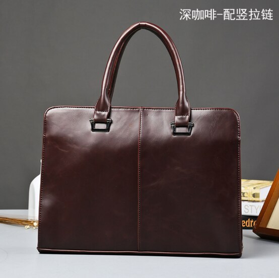 Olie wax leren heren aktetas handtas vintage laptop business tas beroemd merk heren messenger schoudertas