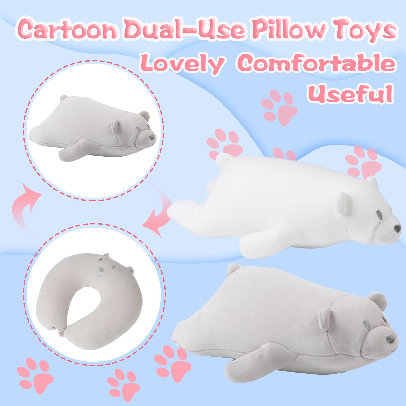 Zachte Comfortabele Kussen Cartoon Indoor Double-Duty Dier Pop Kussen Decoratieve Kussens Voor Bank Knuffel Kussen