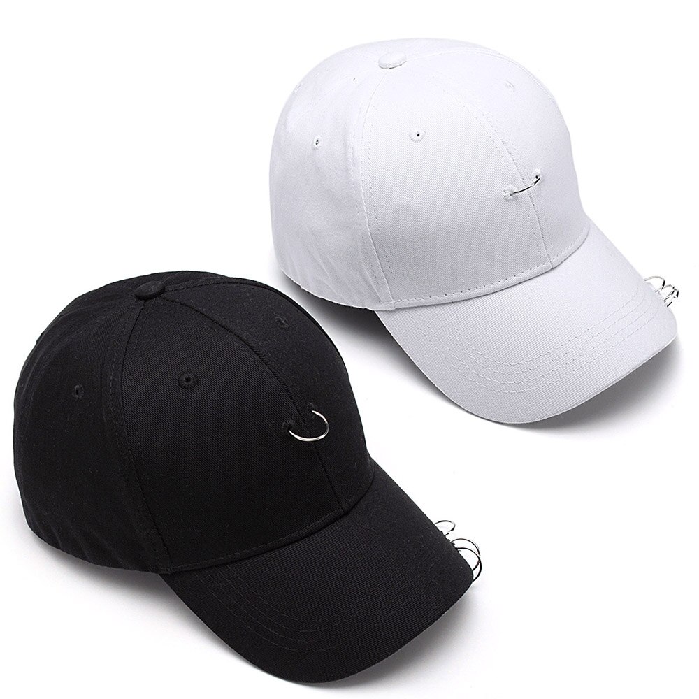 Sport Baseball Cap Unisex Solide Ring Pin Gebogene Hüte Hysterese Casquette Outdoor