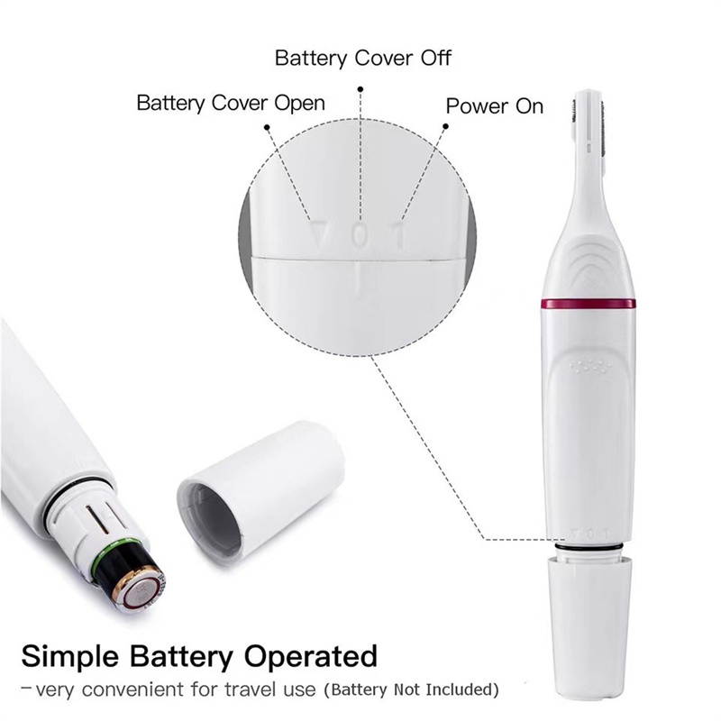 Depiladora eléctrica multifunción 5 en 1, 2, 3, 5 piezas, recortadora indolora para cejas, cuerpo, Bikini, depilación Facial