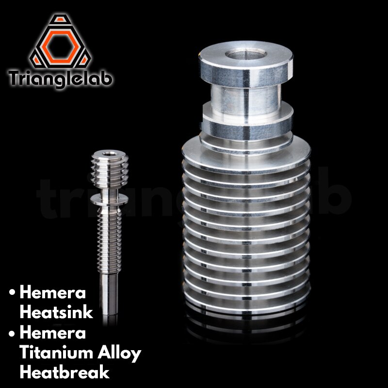 Trianglelab Titanium Legering Hemera Hotend Heatbreak Hemera V6 Hotend Hemera Warmte Breken Hemera Heatsink Speciale Productie: V6Heatsink Break Kit