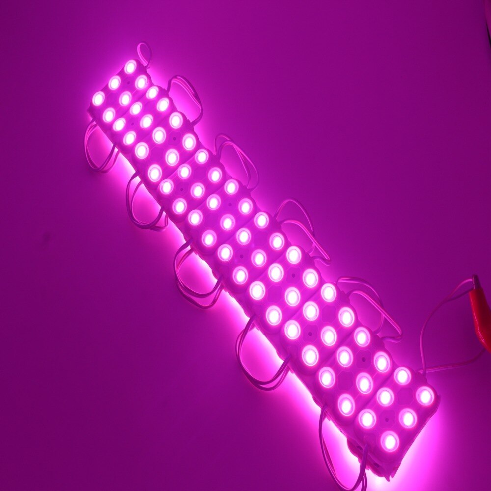 20 stuks 5730 5630 6 leds spuitgieten led lens super heldere led modules verlichting rood/groen/blauw/geel/roze/wit 12v