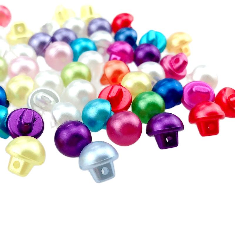 HL-Botones acrílicos de Color caramelo para niños, accesorios de costura, manualidades, 50/150 unidades, 10mm