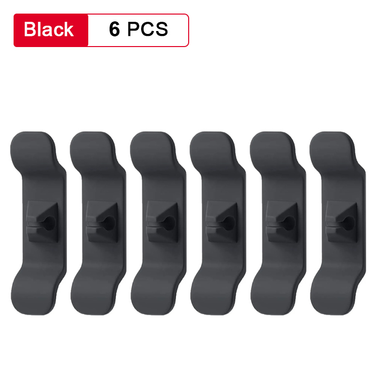 Ganchos para envolver cables, organizador de cables con Clip, protección de bobinado de cables para electrodomésticos, enrollador de cables para electrodomésticos, 1/6 Uds.