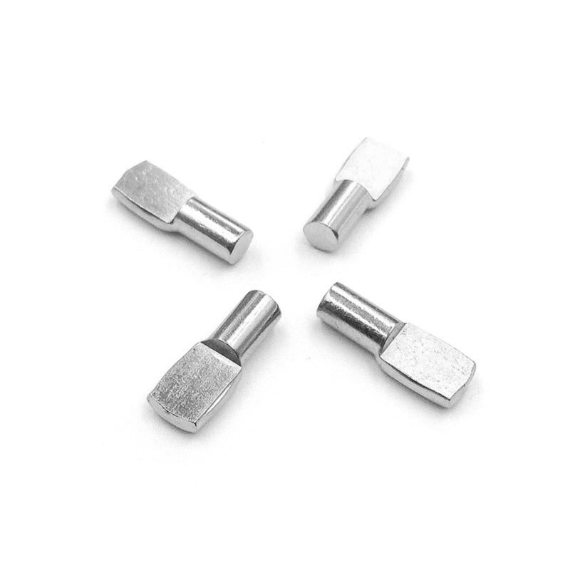 120 Pcs 5mm Shelf Pins Spoon Shape Cabinet Furniture Shelf Support Pegs Studs Clear With Metal Pin Kitchen Cabinet Shelves