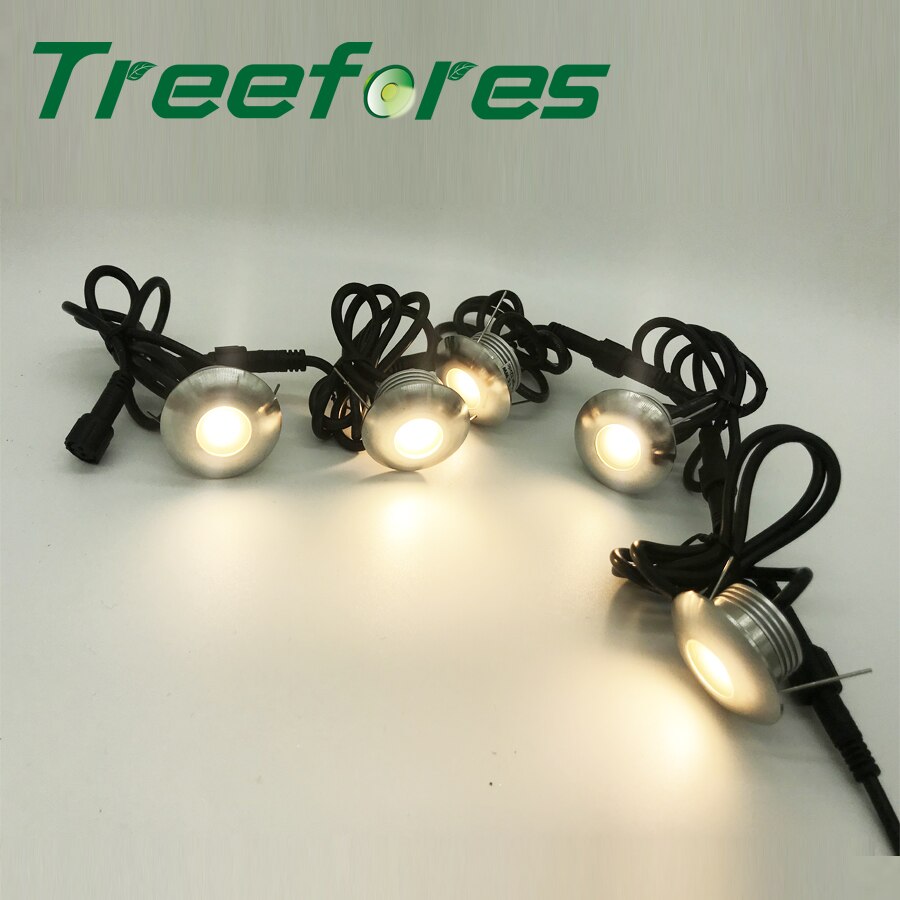 1W IP67 DC 12V Mini LED Spot Light 30mm Outdoor Waterproof Spotlight for Wall Floor and Stair Lighting Lamp CE RoHS