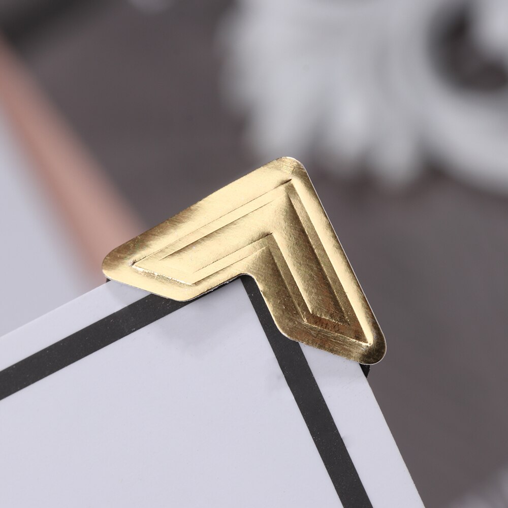 72pcs Vintage Photo Album Scrapbook Photo Corner Protectors DIY Handmade Sticker Decor for Scrapbooking