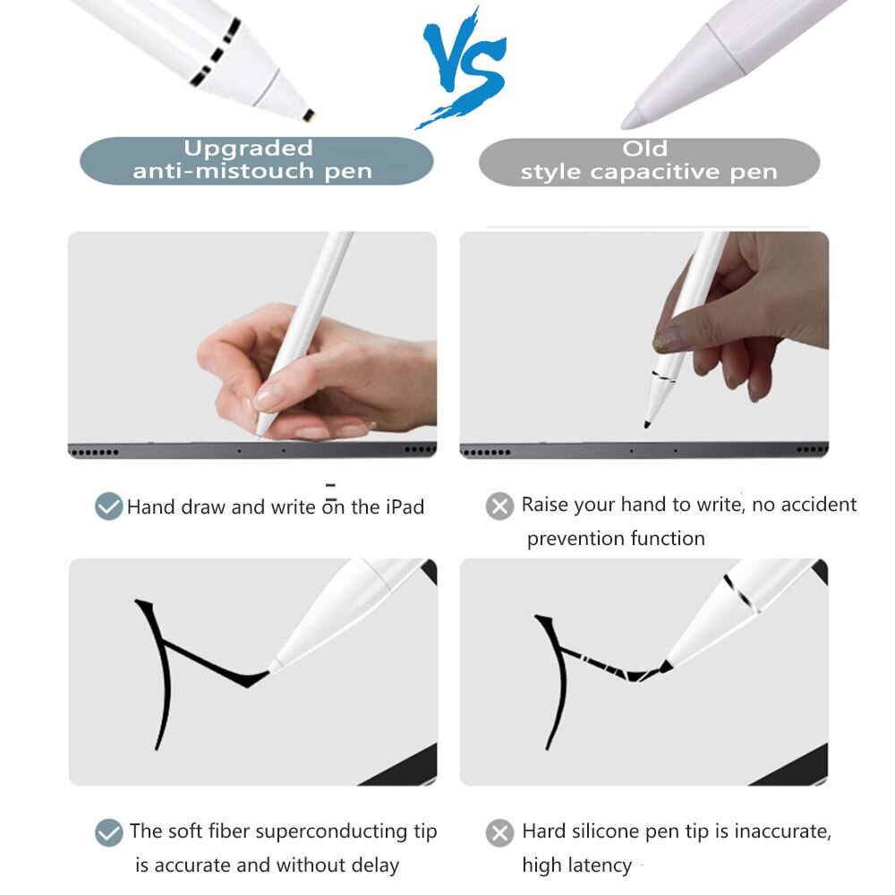 Til apple pencil 2 stylus pen touch pen til tablet ios android stylus pen til ipad pro 5th 6th 7th mini 4 5 air 1 2 3