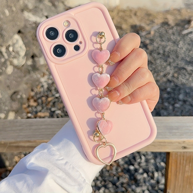 Magnetic Belt Love Chain Silicone Soft Phone Case For iPhone 16 15 14 13 12 11 Pro Max 16E XS XR X 7 8 Plus SE Shockproof Cover: POLYESTER
