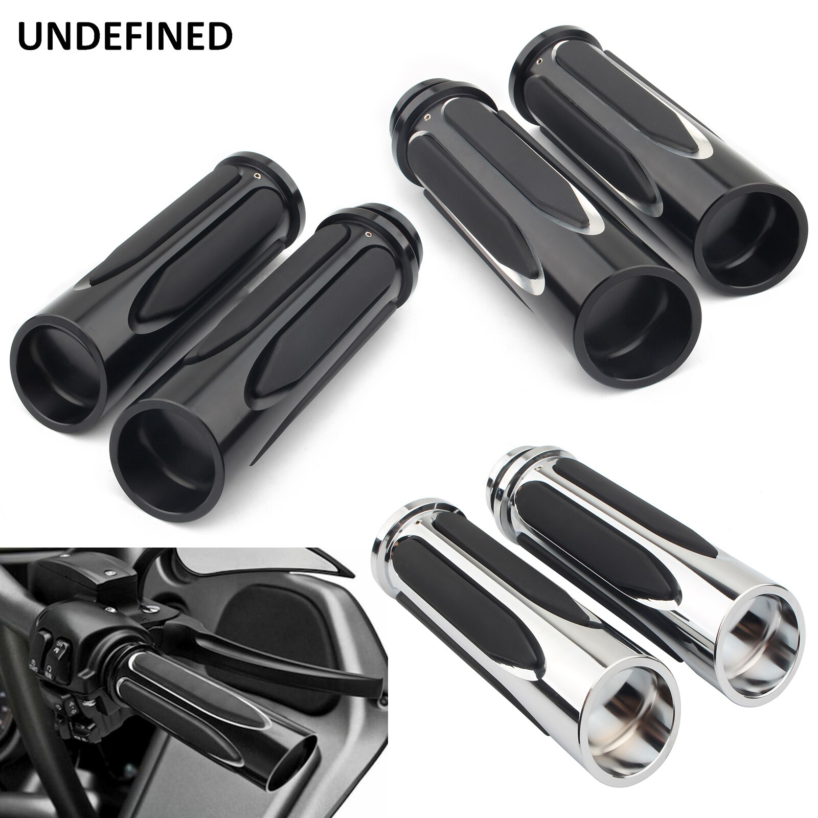 Poignées de moto, 1 pouce 25mm, électronique, poignée d&#39;accélérateur, CNC pour Harley Touring Electra Glide Softail Slim