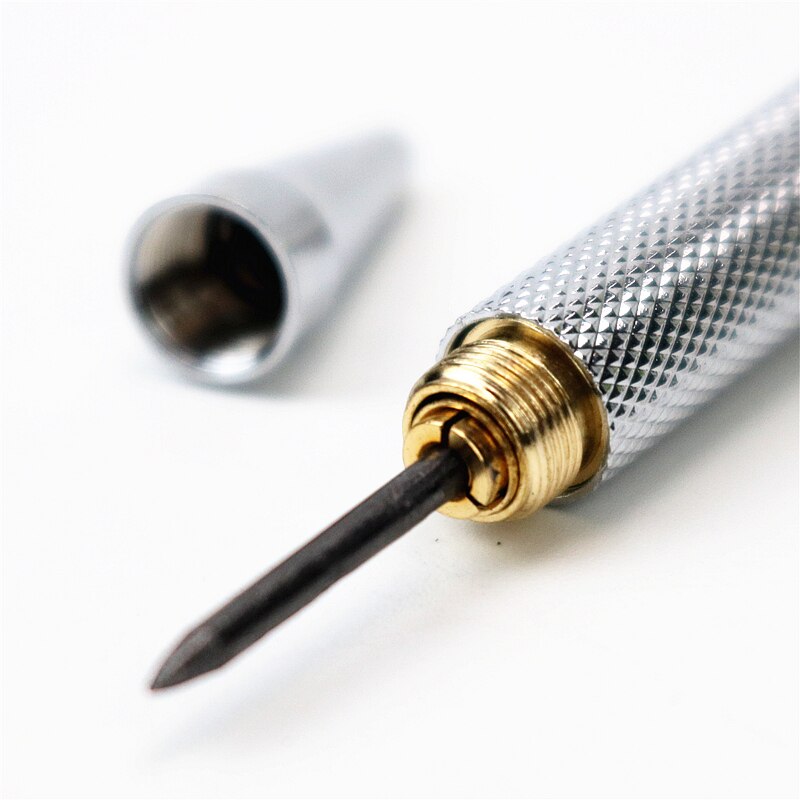Crayon mécanique en métal pour étudiants, stylo de dessin et d'écriture, 5 gommes à crayon et taille-crayon gratuits, 2.0