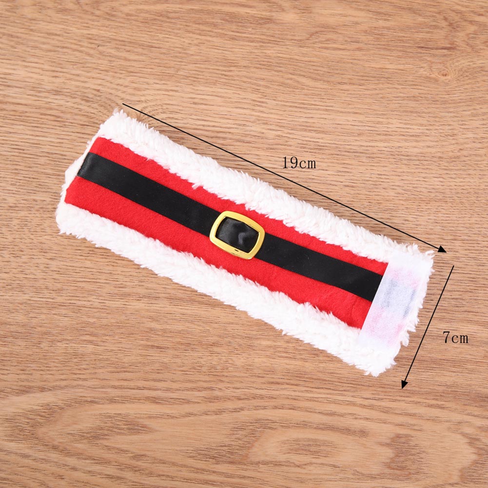 4Pcs Napkin Ring Holders Banquet Dinner Table Christmas Ornament Santa Claus Party Decor Rond de serviette BDF99