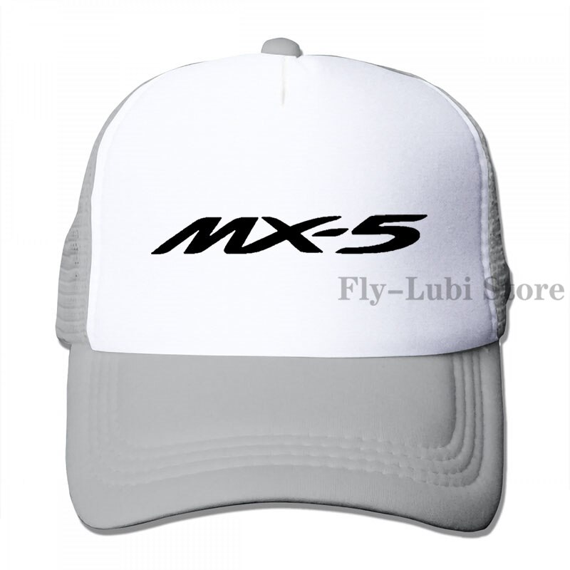 Mazda Mx 5 Baseball cap men women Trucker Hats adjustable cap: 3-Gray