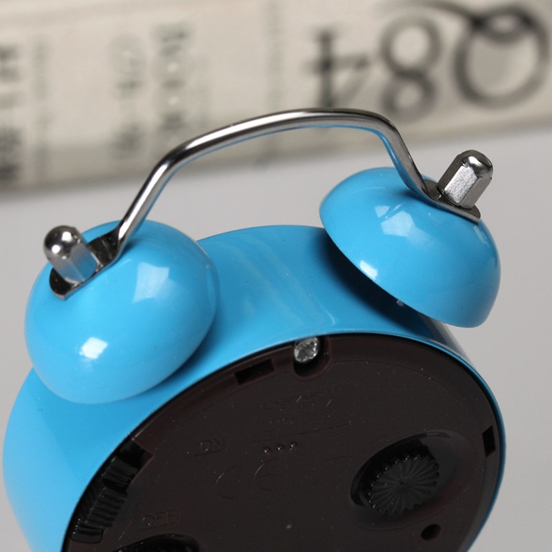 Metal Material Small Alarm Clock Rural Small Fresh Desktop Mini Alarm Clock Event Small