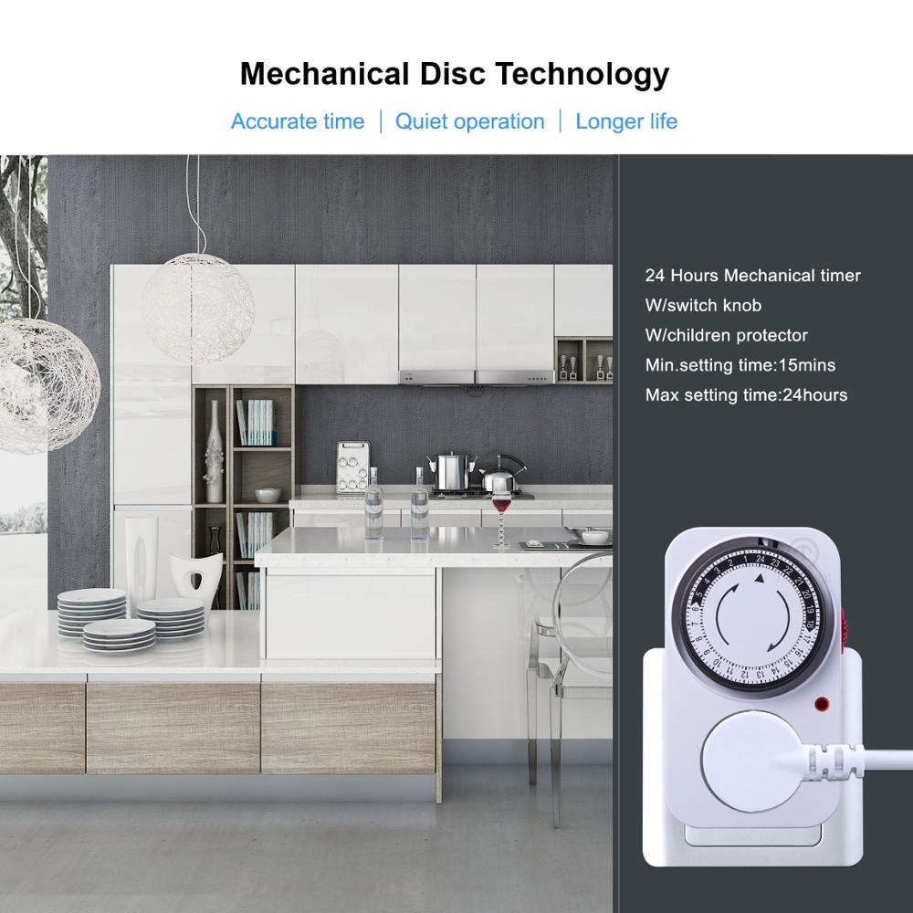 24 Hours Mechanical Programmable Electronic Analog Mechanical Timer