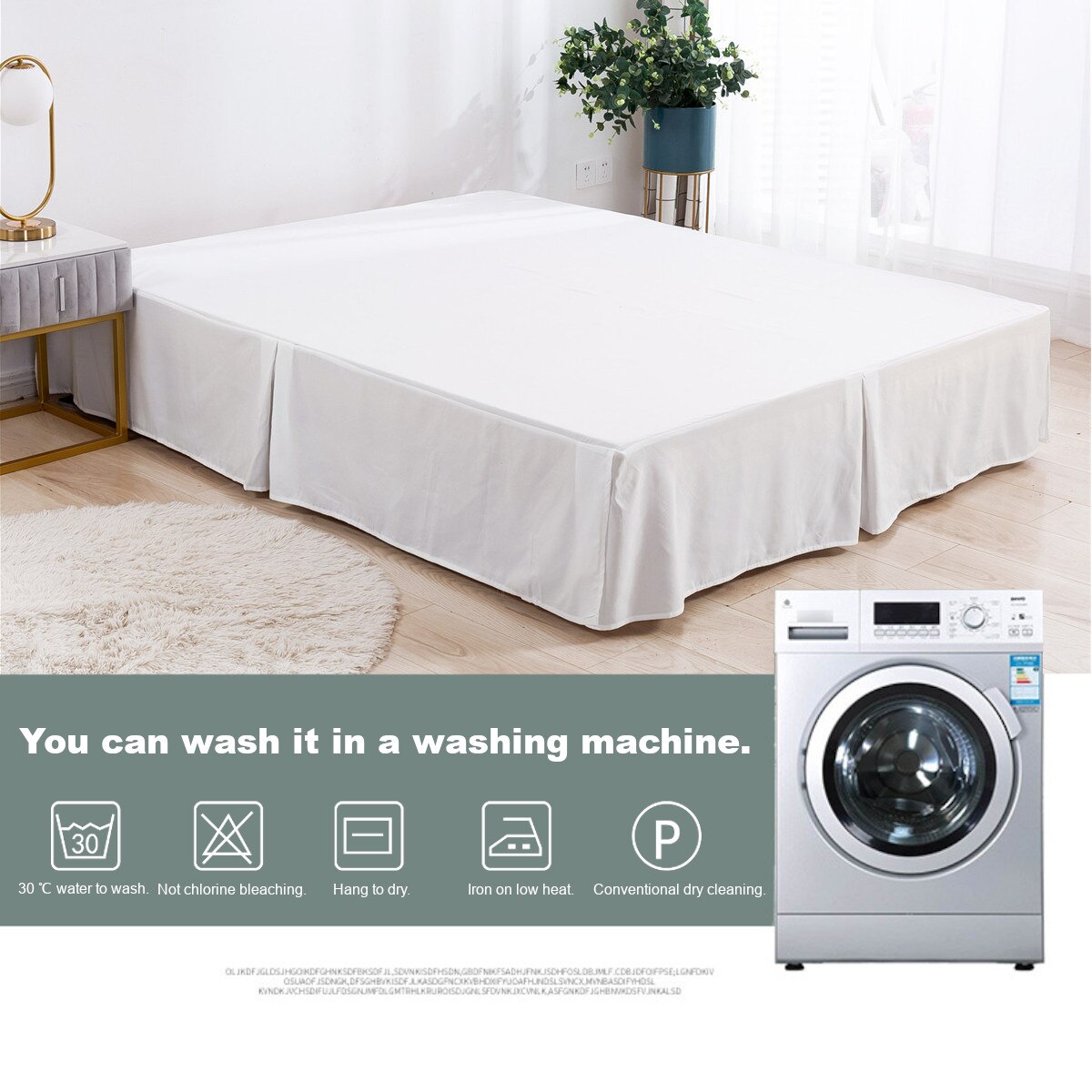 Bed Rok Wrap Rond Elastische Bed Shirts Met Bed Oppervlak Twin/Volledige/King/Queen Size Bed Rok sprei Op Het Bed Hoeslaken