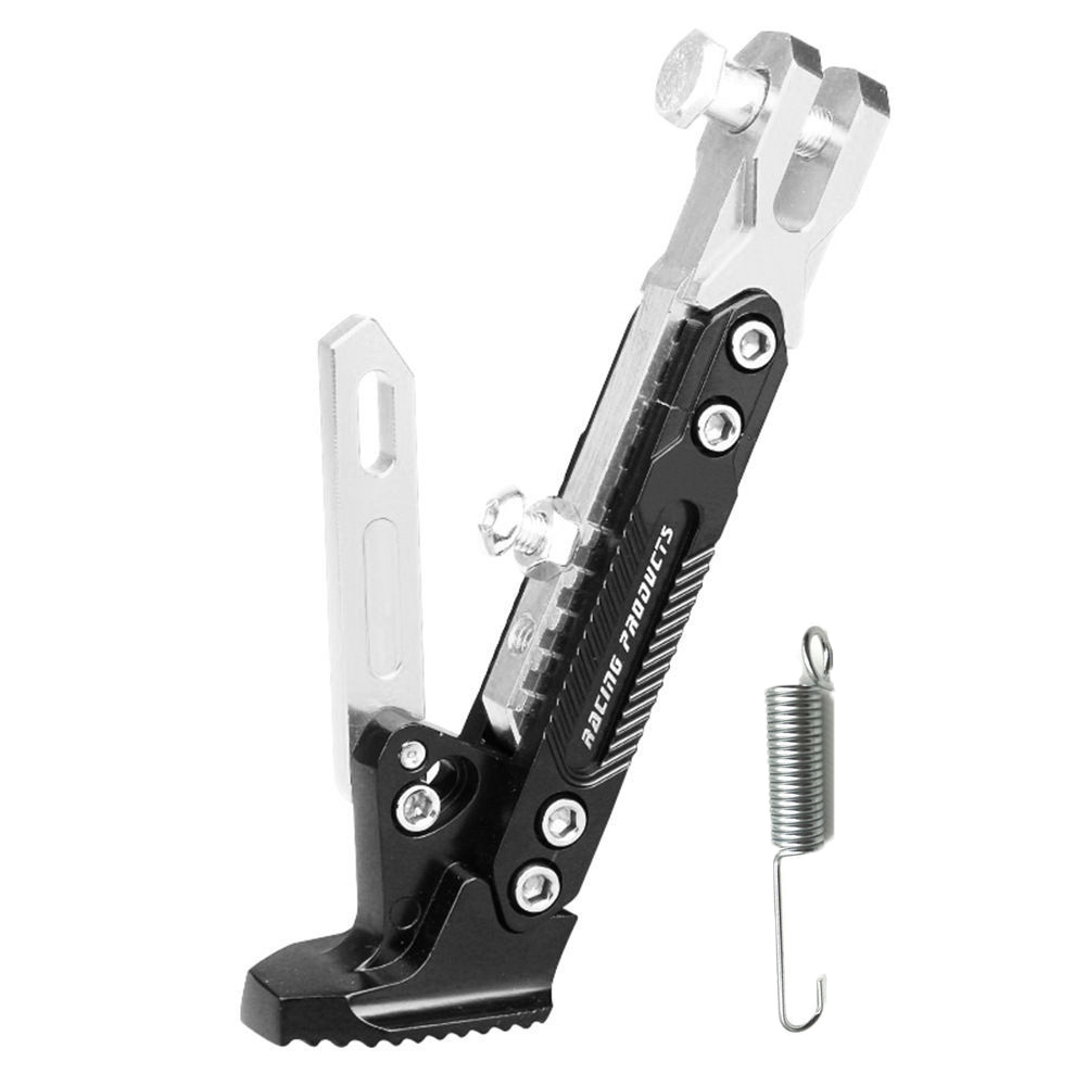 Cavalletto per parcheggio per moto CNC Staffa per piede in metallo regolabile per bicicletta per moto Accessori per supporto resistenti alla corrosione durevoli: Avorio