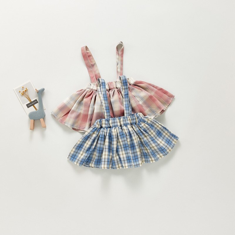 Gonna a fascia per bambina autunno nuove ragazze gonna a pieghe stile college per bambina gonna a quadri per bambini