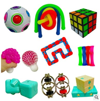 Juguetes antiestrés para niños y adultos, paquete de juguetes sensoriales para aliviar el autismo y ansiedad, 16/18/19/22/24 Uds.