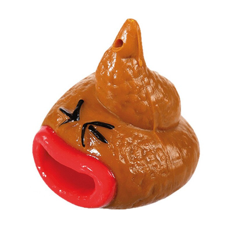 Funny Poop Keychain Squishy Toy Pop Out Tongues Novelty Fun Tricky Prank Squeeze Antistress Fidget Toy for Adults Children: Poop Keychain 1PC