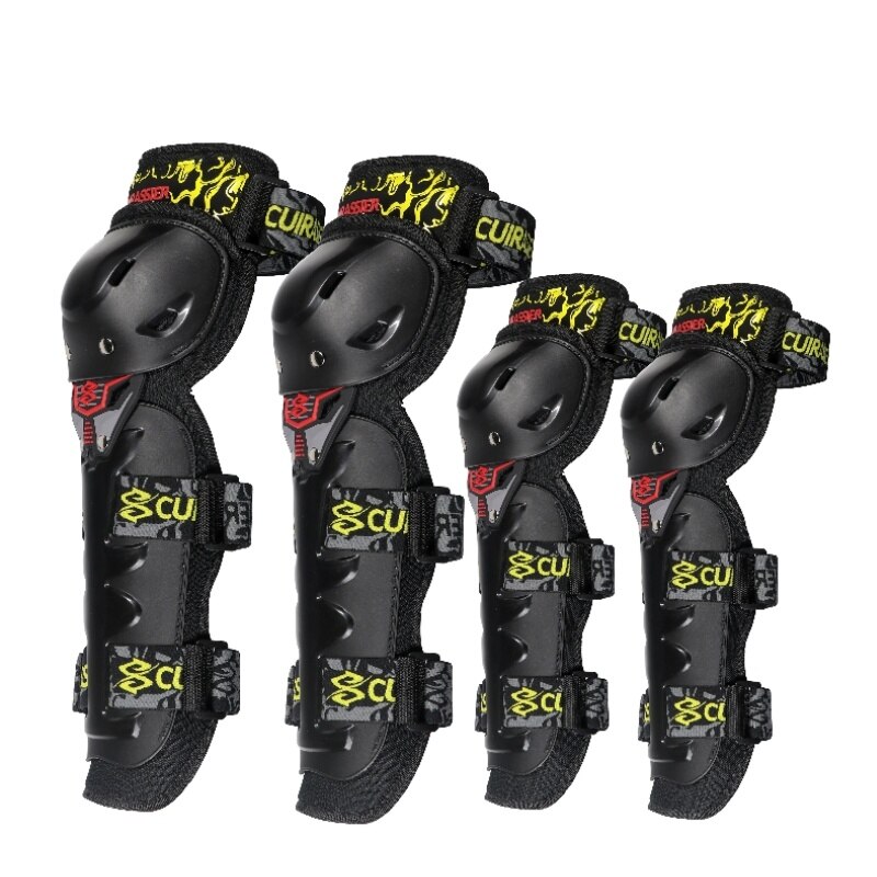 Motorcykel knäskydd cuirassier skyddande knäskydd skydd skoter motorcykel racing mx skydd skydd armbågsskydd skydd: K05 e 05- gula
