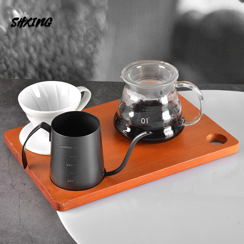 Jarro de água café pote mão casa aço inoxidável 304 boca muito fina pote mini boca longa gotejamento pote utensílios de café