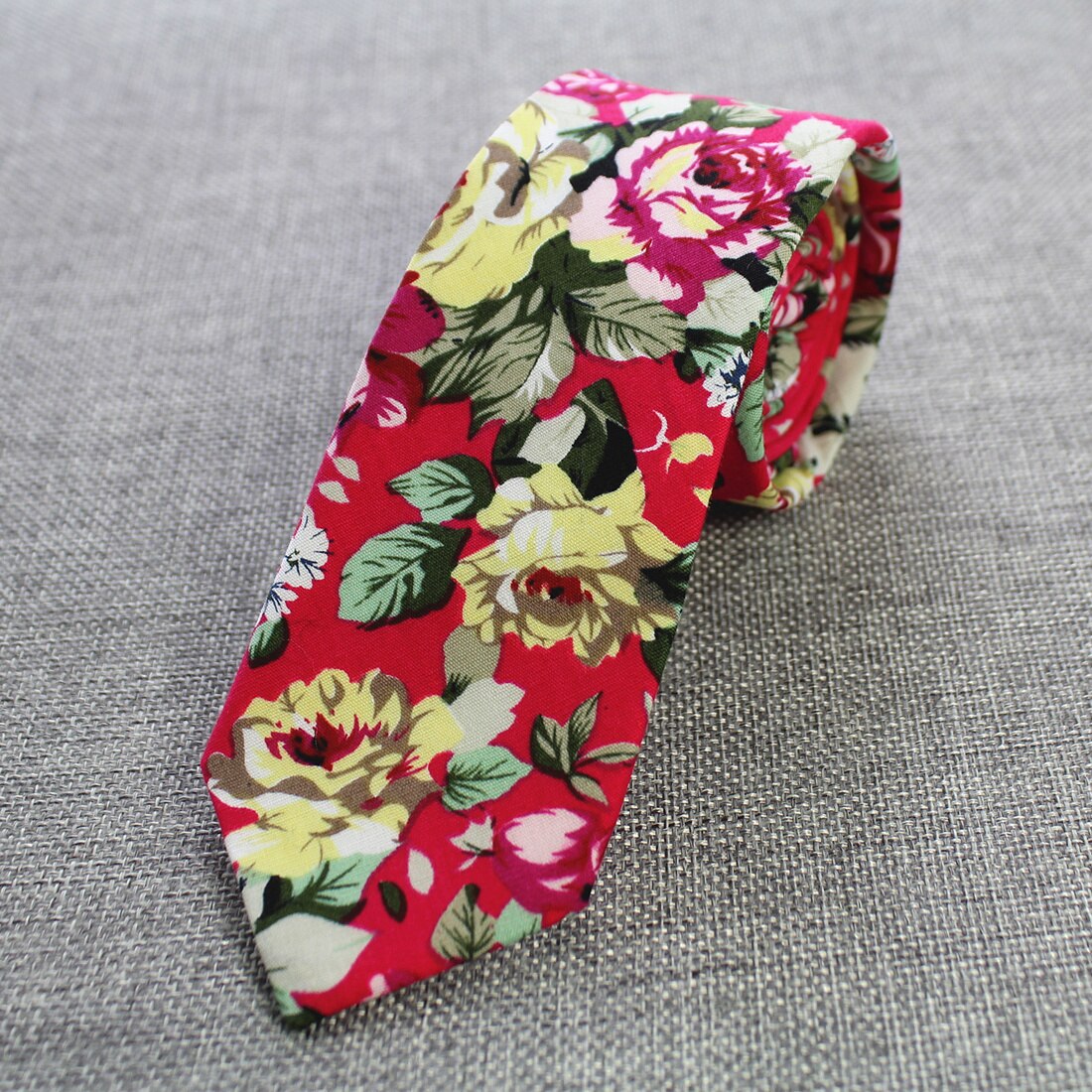 Rbott Retro Floral corbatas Paisley corbata 6cm corbatas de algodón para hombres Casual corbatas delgadas corbatas para bodas traje de