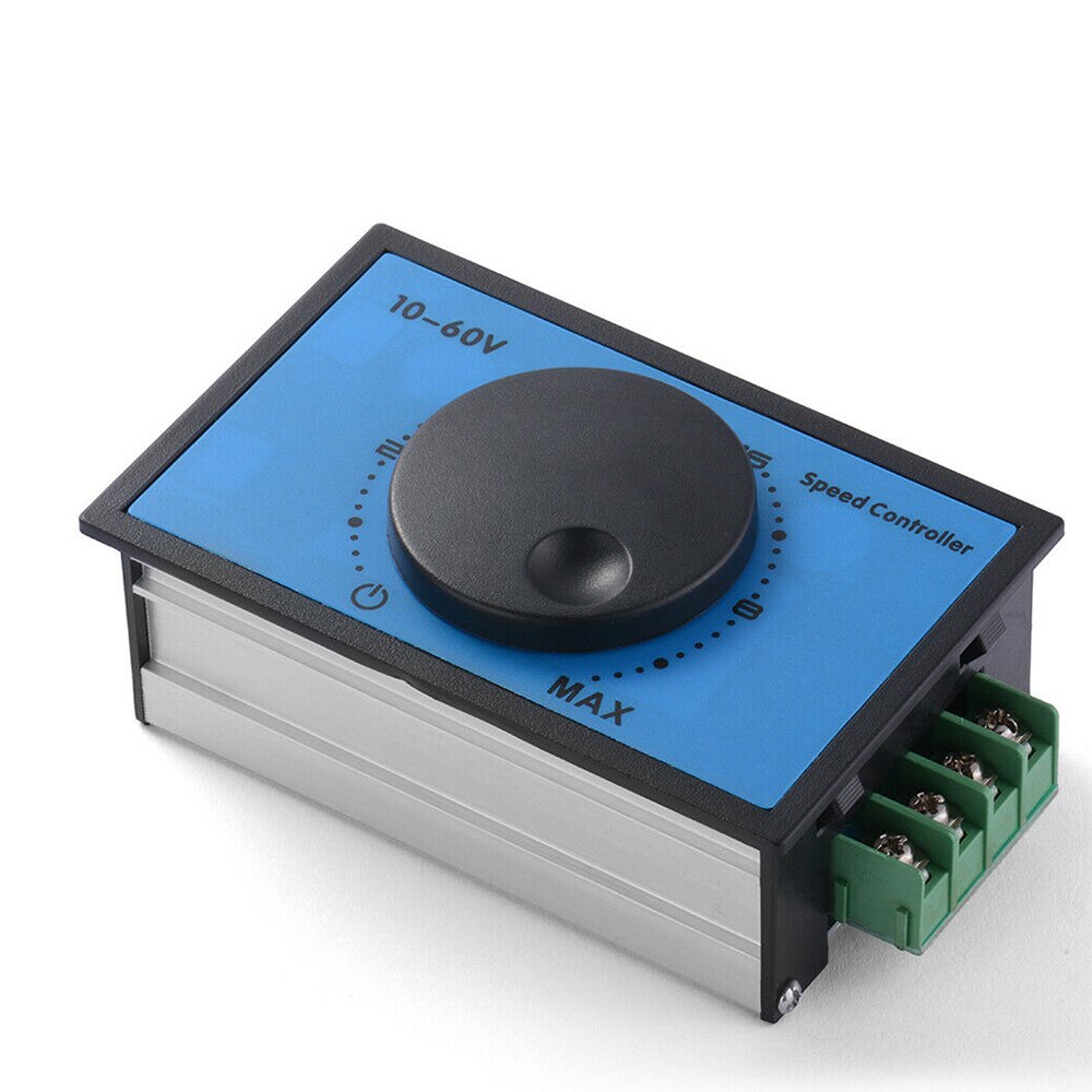 DC 10-60V 20A PWM Motor Speed Controller Regulator Adjustable Variable Speed Reversible Control Potentiometer Switch 12V 24V