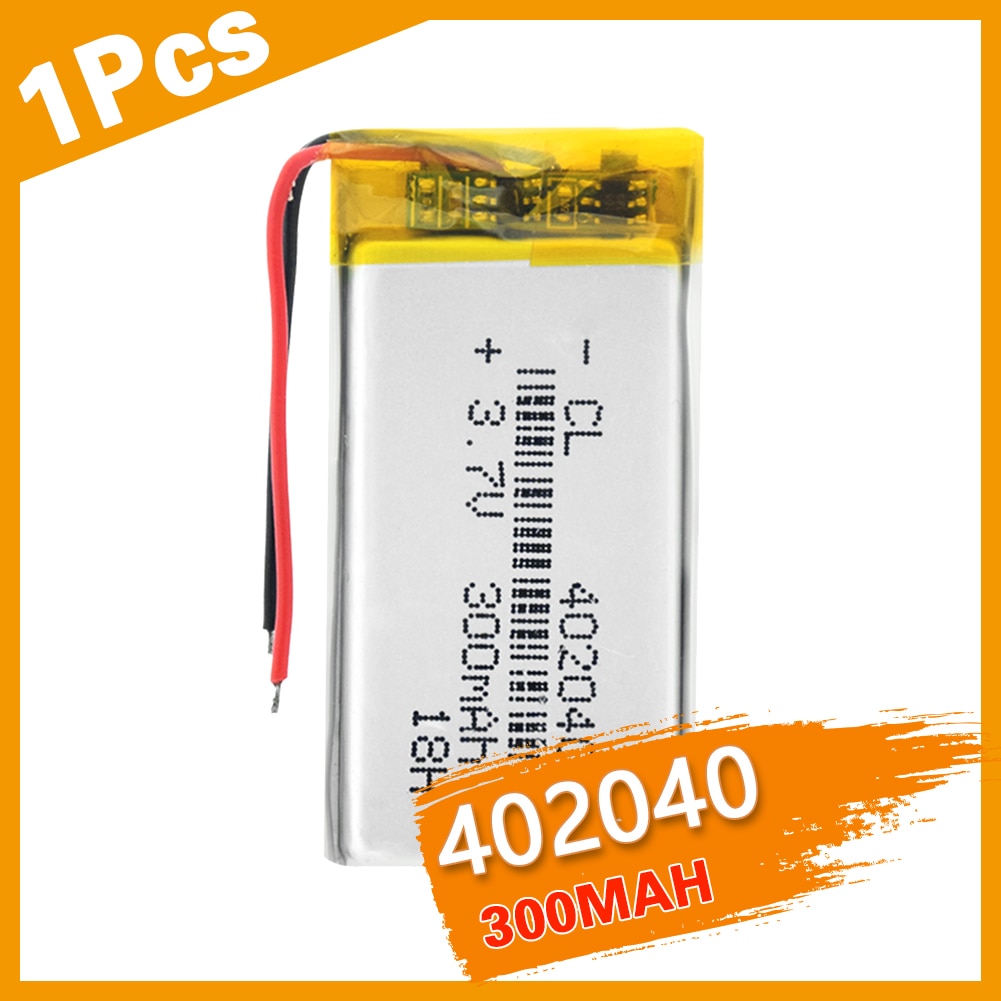 3.7V 402040 300Mah Lithium Polymeer Batterij Oplaadbare Li-Po Cellen Voor Medische Apparatuur En Andere Apparaten met Dezelfde Grootte