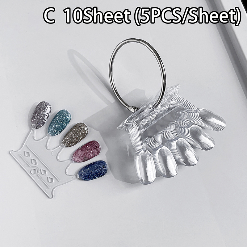 Présentoir de faux ongles en forme d'éventail, carte de document, modèle de vernis gel, conseils d'art d'ongle, support d'échantillon, palette de pratique de vernis à ongles: kaki foncé