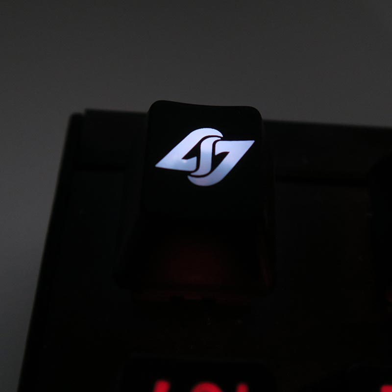 Mechanical keyboard personality transparent keycaps for csgo dota2 EDG we CLG LGD NAVI FANTIC team OEM R4 Height ESC F area: CLG