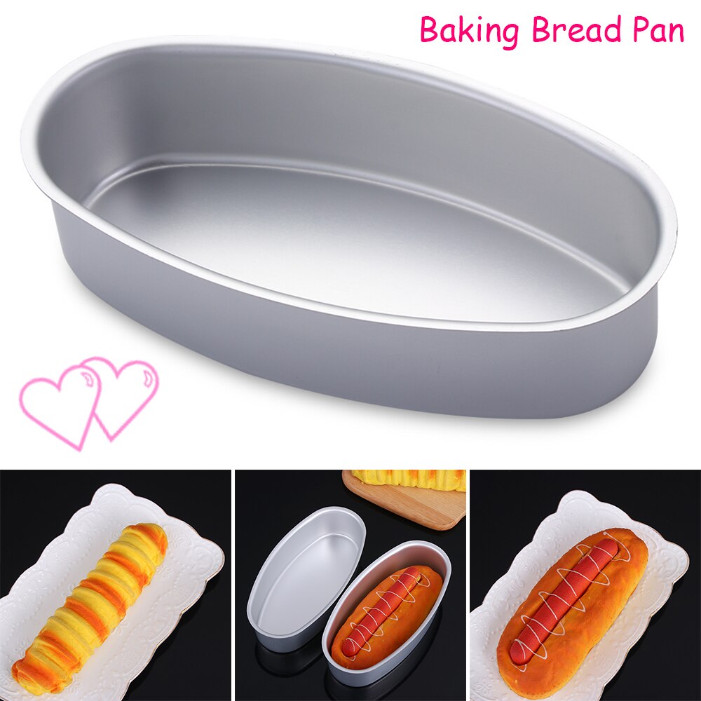 1/2PCS Oval Shape Cheesecake Baking Bread Pan Non-stick Aluminum Alloy DIY Toast Cake Mold Tray Kitchen Gadgets