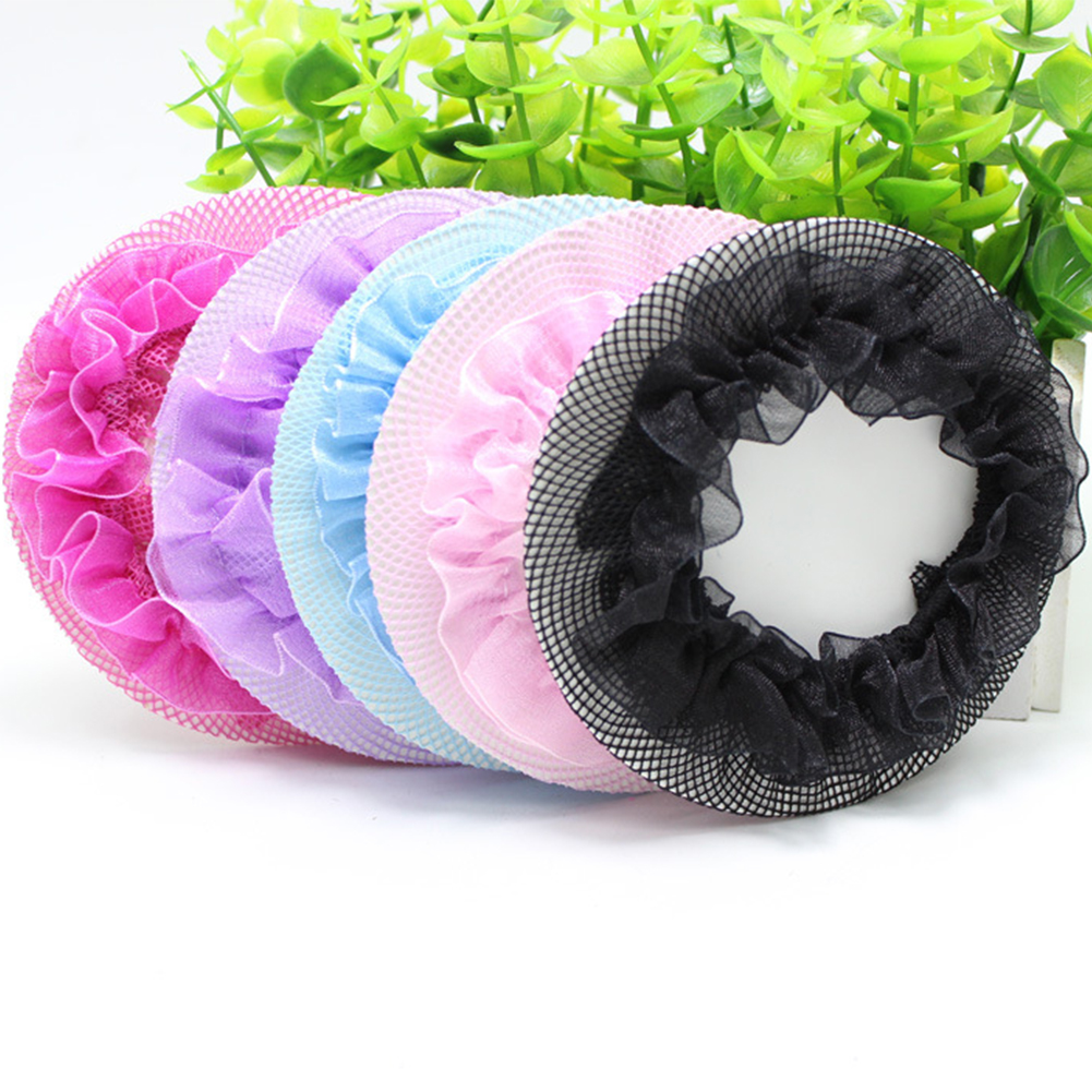 Dot fille femmes chignon couverture Snood filet à cheveux filets Latin Ballet danse patinage Crochet Snoods cheveux accessoires