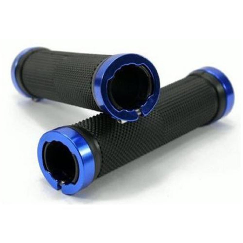 1 pair MTB BMX Road Cycling Handlebar Grips Anti-Skid Rubber Bicycle Grips Mountain Bike Lock On Bicycle Handlebars End Grips