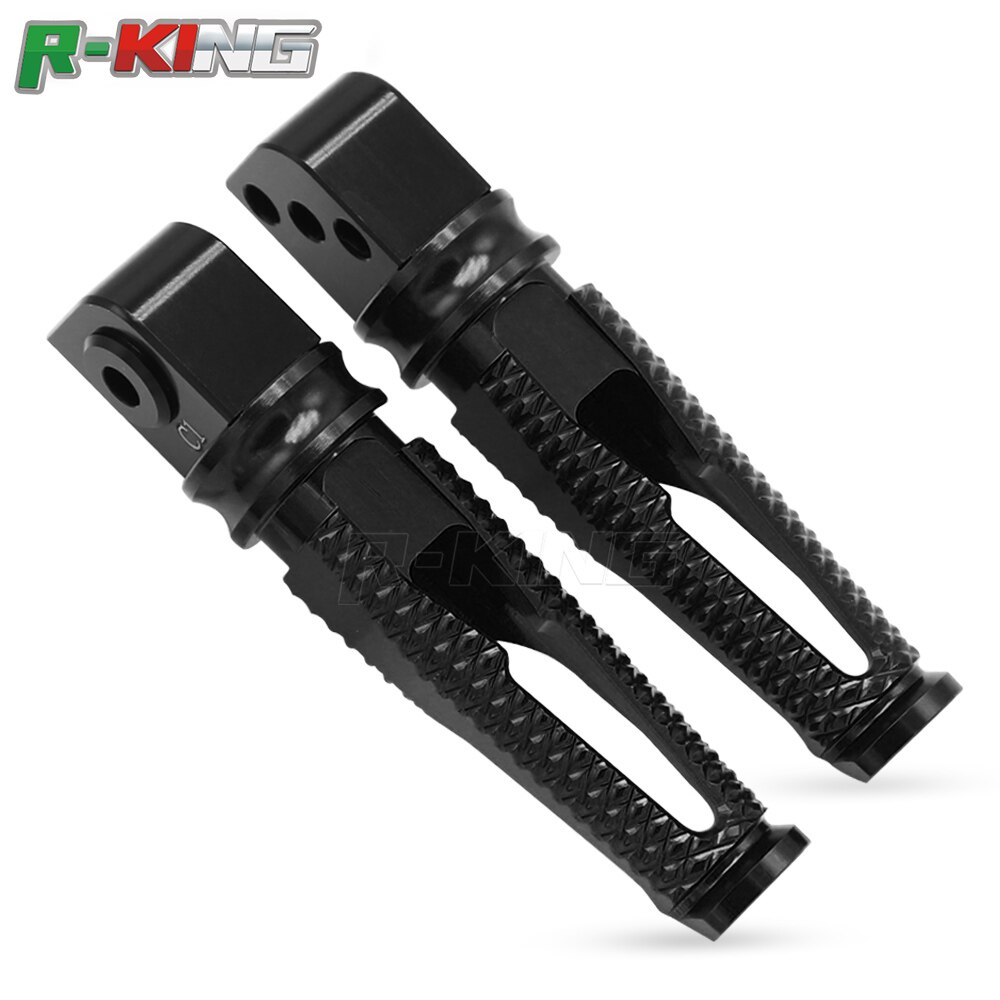 de la motocicleta estribos traseros Placa de pie clavijas para Kawasaki Z800 Z900 Z1000 ZX10R ZX6R/Ninja636 ZX9R ZX-14R/ZZR1400 ER6N/ER6F: Negro