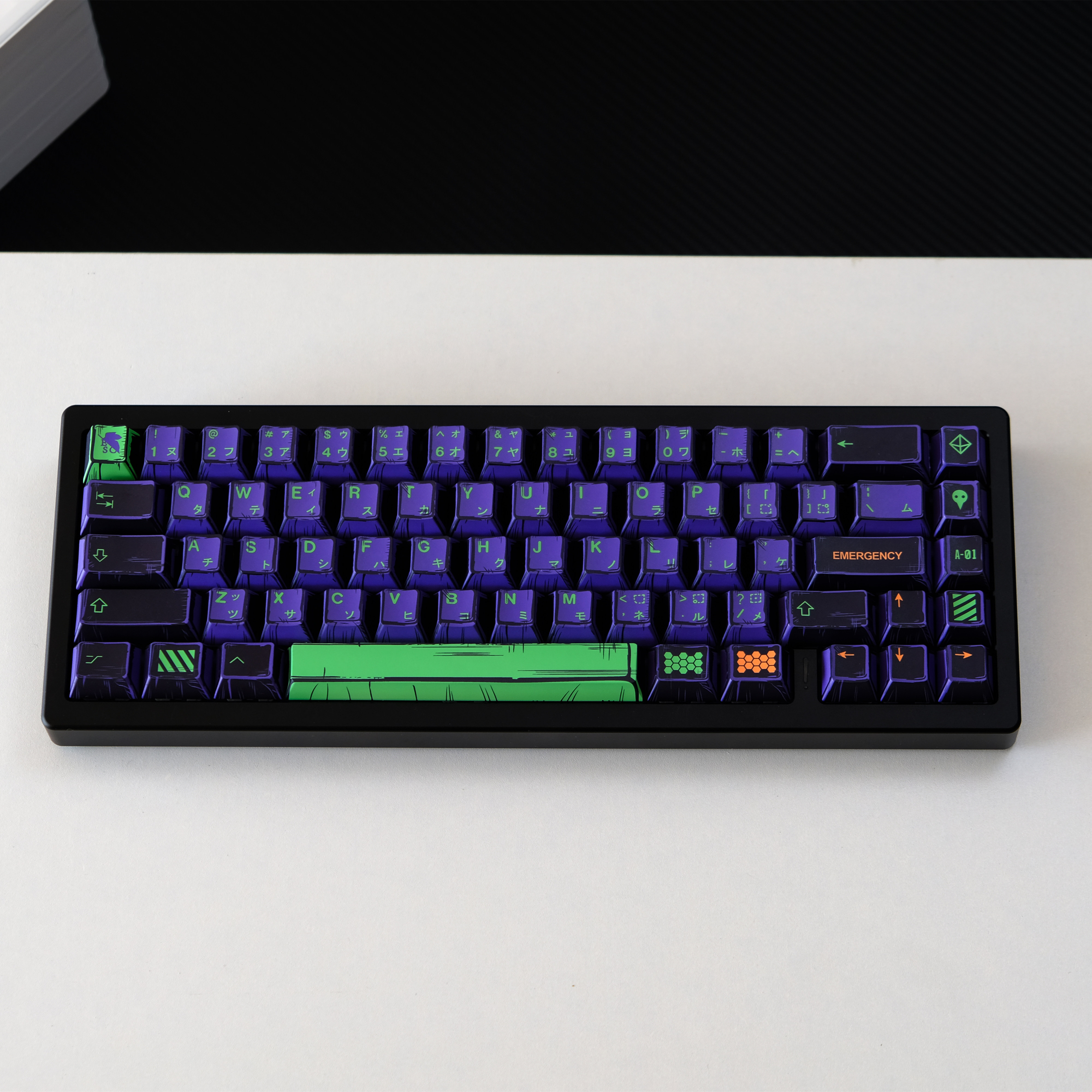 EVA 01 Mechanical keyboard Keycaps Cherry Profile PBT 78/151 Keys Dye-Sub Comic Style Keycaps For MX Switches Wooting ISO Layout